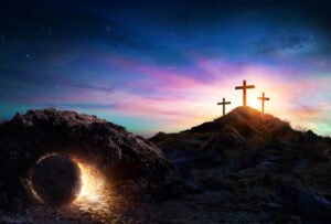 Crosses And Empty Tomb of Jesus Christ